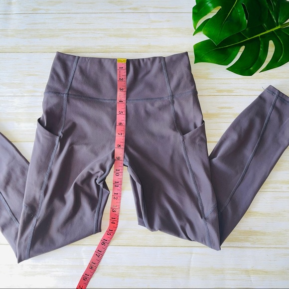 Fabletics High Waisted Legging with Pockets Purple- Small - Picture 4 of 6
